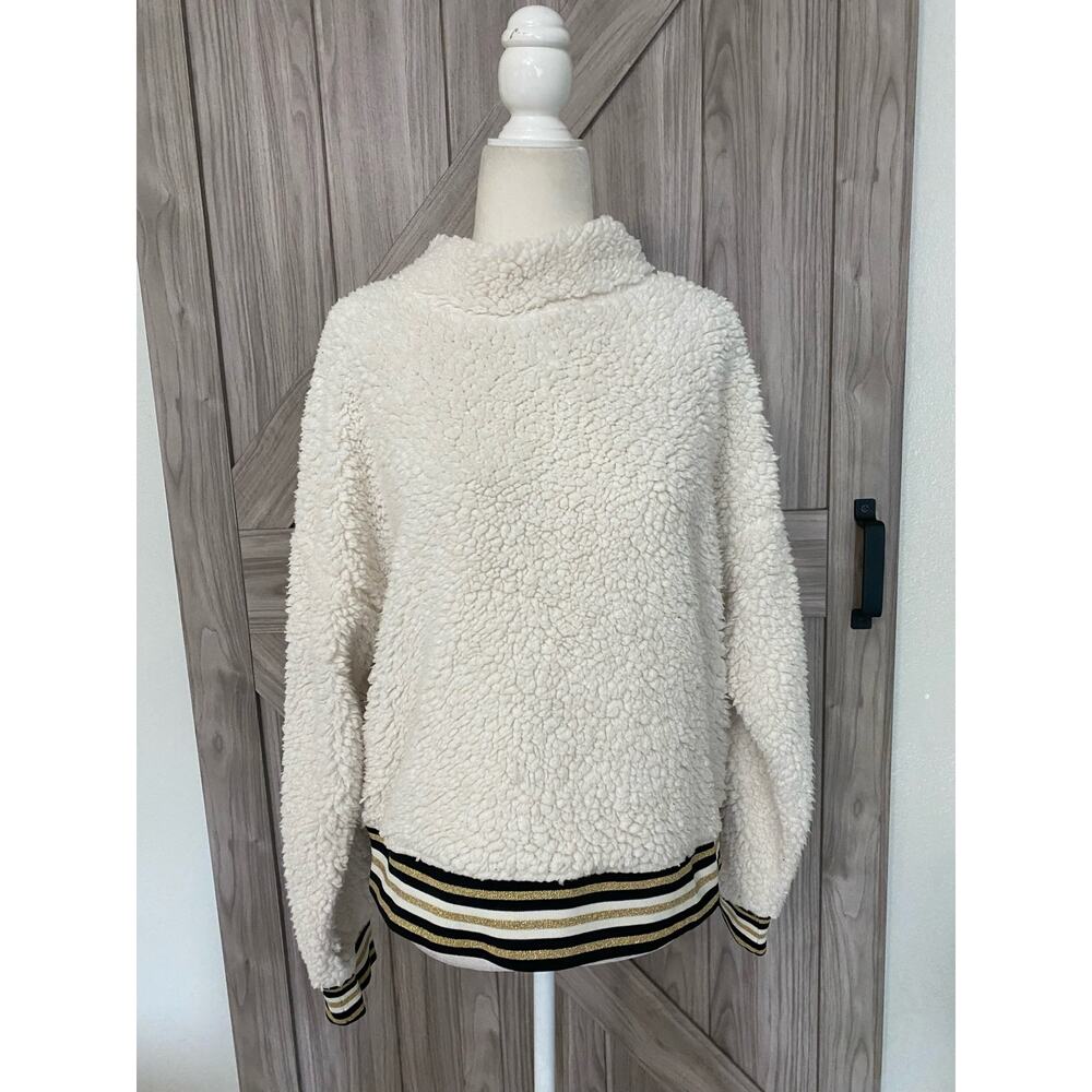 Nanette Lepore, large Sherpa mock neck, pullover